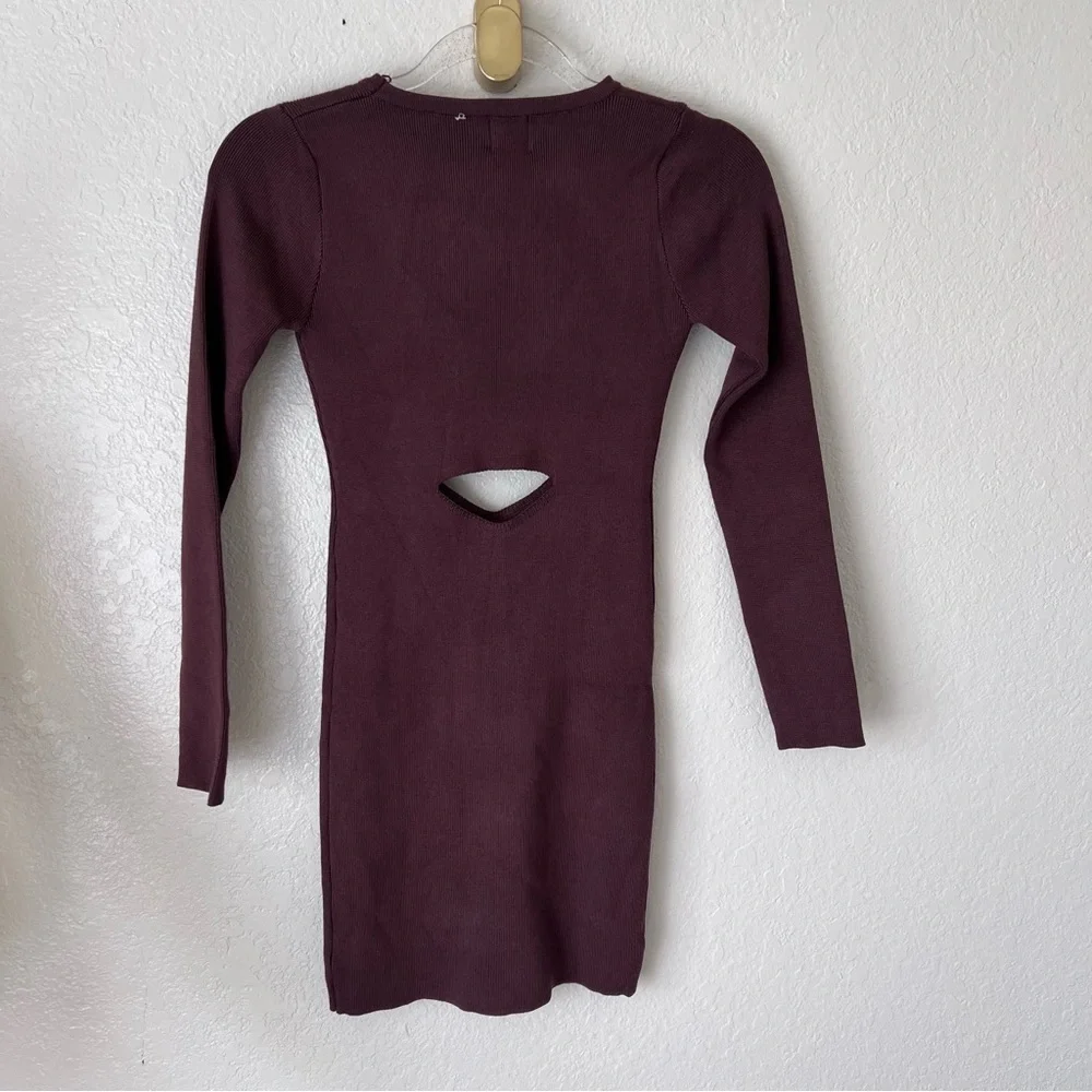 NEW Princess Polly SERENITY MINI DRESS BROWN size L - Picture 8 of 9